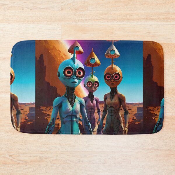 Item preview, Cute Aliens Art  designed and sold by Obsidian Ink by Wilshire.