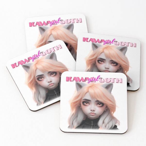 Item preview, Cute Kawaii Goth girl Monster designed and sold by EmeraldCauldren.