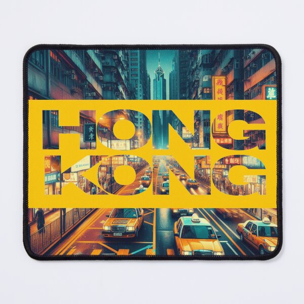 Item preview, Hong Kong busy road with yellow taxi cabs designed and sold by coloursforkids.