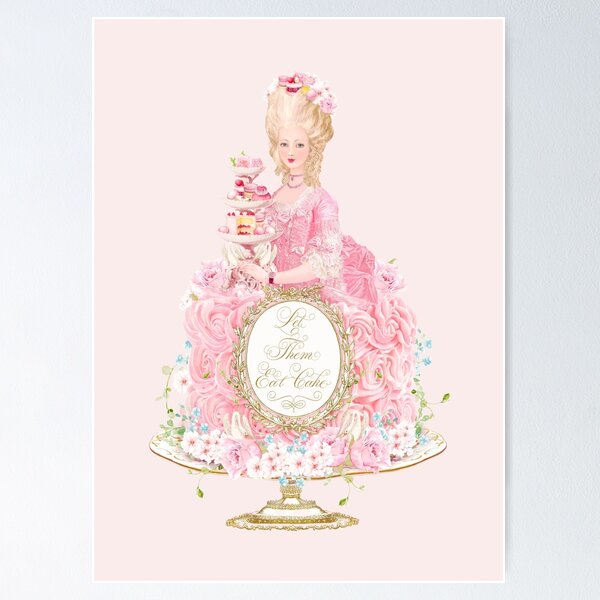 Item preview, Marie Antoinette, pink cake, tea party designed and sold by Wendy Paula Patterson.