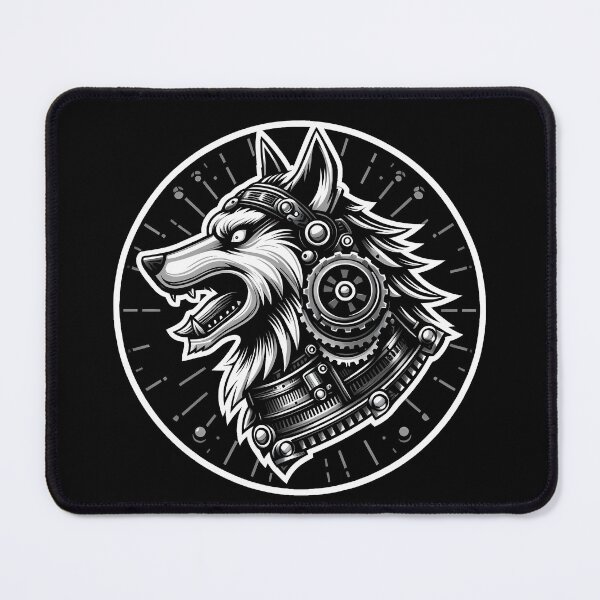 Item preview, Steampunk Wolf designed and sold by Funny Vintage Stickers And T-Shirts.