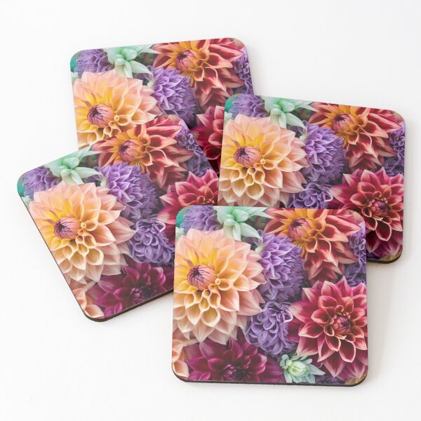 Item preview, Colorful Dahlia Flowers Wildflower Floral Design designed and sold by LMStudioDesigns.
