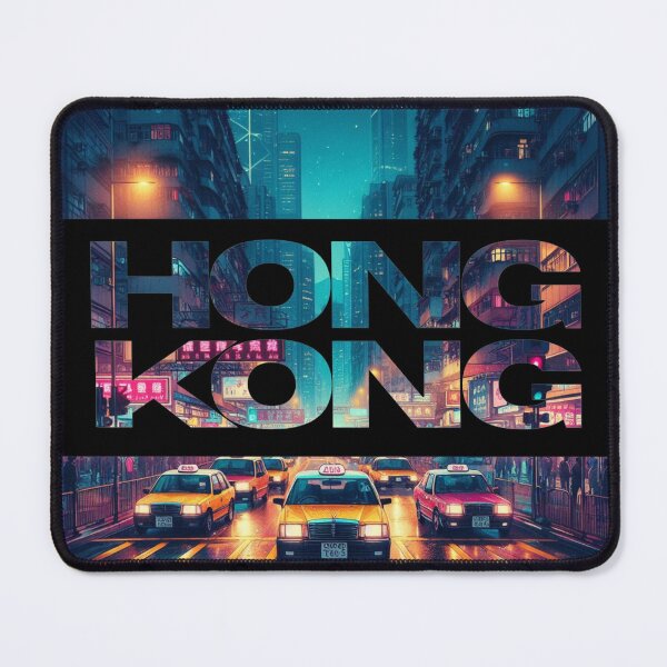 Item preview, Hong Kong busy road with yellow taxi cabs v.2. designed and sold by coloursforkids.