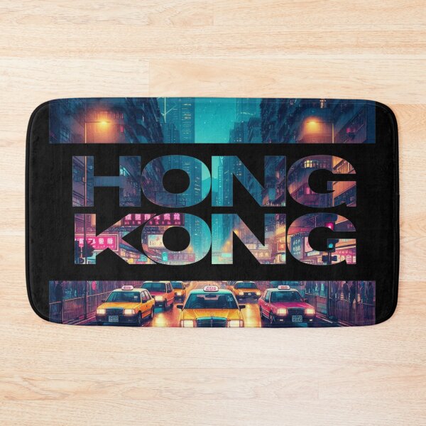 Item preview, Hong Kong busy road with yellow taxi cabs v.2. designed and sold by coloursforkids.