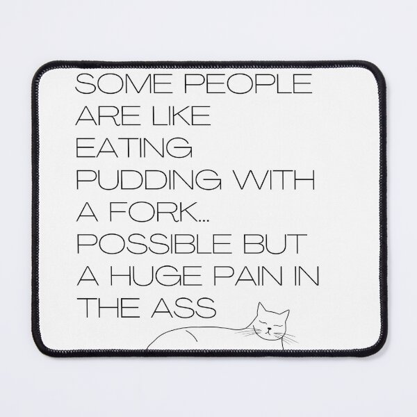 Item preview, Eat Pudding with a fork... designed and sold by NoFunnyPapa.