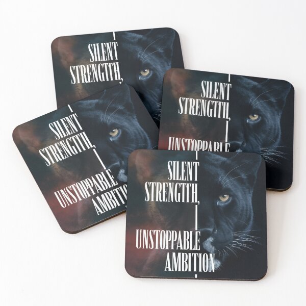 Item preview, Silent Strength, Unstoppable Ambition - Majestic Panther Art Print designed and sold by LoinneSio.