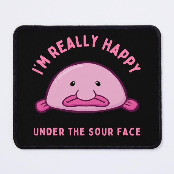 Item preview, Blob Fish Happy Under The Sour Face designed and sold by homochaotic.