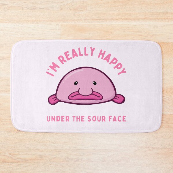 Item preview, Blob Fish Happy Under The Sour Face designed and sold by homochaotic.