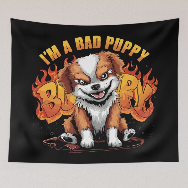 Item preview, I'm a Bad Puppy with Attitude designed and sold by Quirky Shirts.