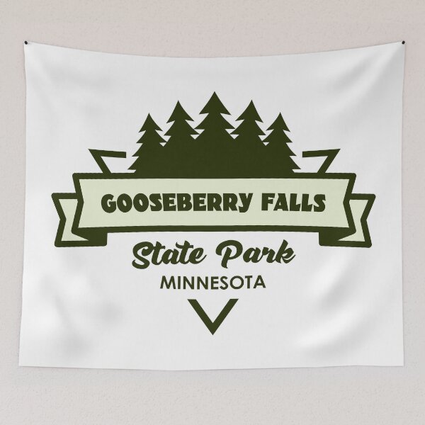 Item preview, Gooseberry Falls State Park Minnesota Trees And Ribbon designed and sold by bivenart.