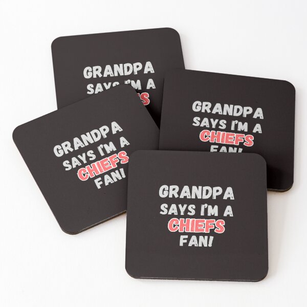 Item preview, Grandpa says I'm a Chiefs Fan! designed and sold by IssaraStudio.