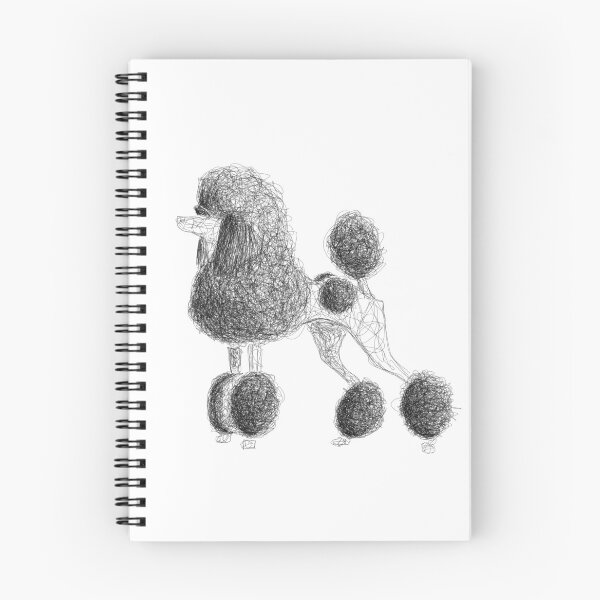 Item preview, Standard poodle sketch illustration designed and sold by WaterbugDesign.