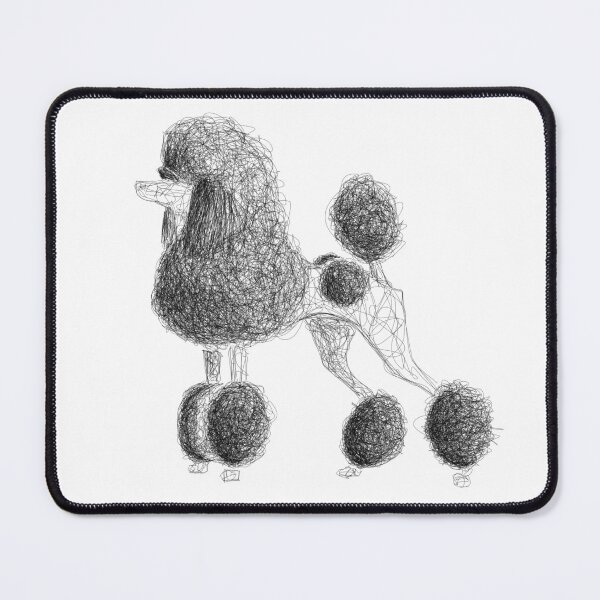 Item preview, Standard poodle sketch illustration designed and sold by WaterbugDesign.