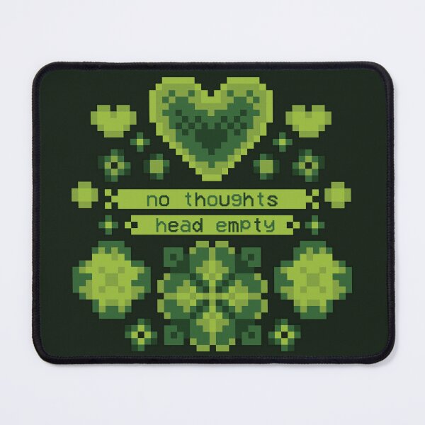 Item preview, Floral 8bit No Thoughts [retro game] designed and sold by deadbeatprince-typography.
