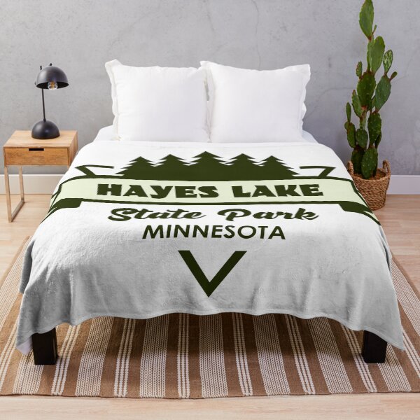 Item preview, Hayes Lake State Park Minnesota Trees And Ribbon designed and sold by bivenart.