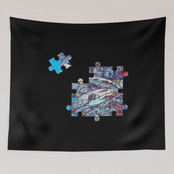 Item preview, Shark collage jigsaw designed and sold by Glenbobagins.