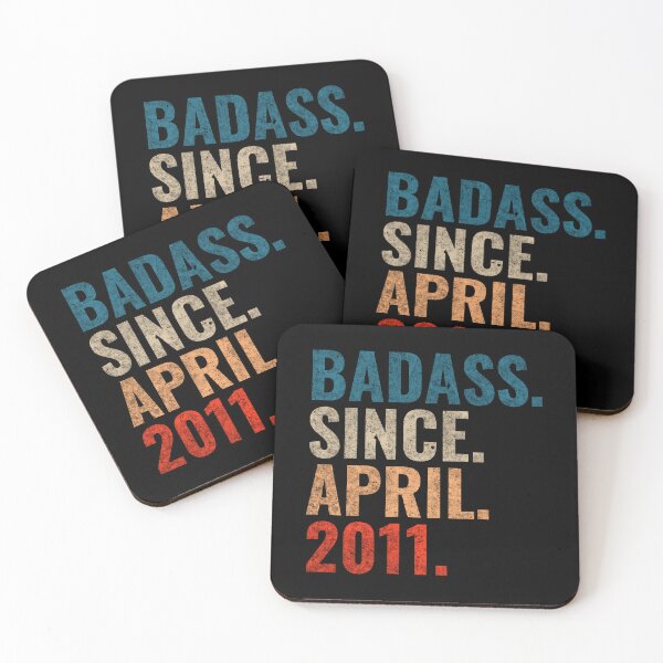 Item preview, Badass since April 2011 Vintage 2011 April birthday gift designed and sold by Teelogic.