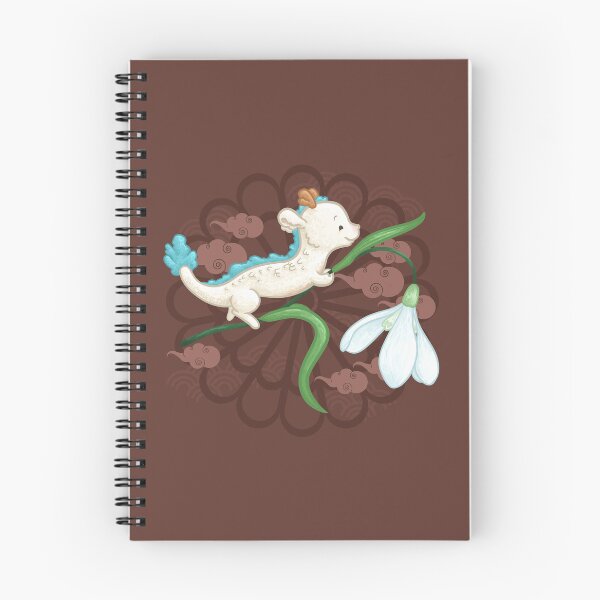 Item preview, White Dragon Holding a Snowdrop Flower designed and sold by Khotekmei.