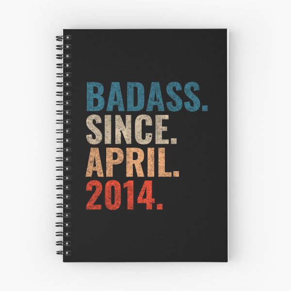 Item preview, Badass since April 2014 Vintage 2014 April birthday gift designed and sold by Teelogic.