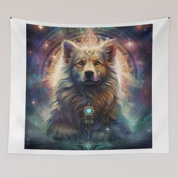 Item preview, Starlight Dog: The Radiant Embrace of an Evanescent Oracle's Transcendence designed and sold by Christian Weiss.