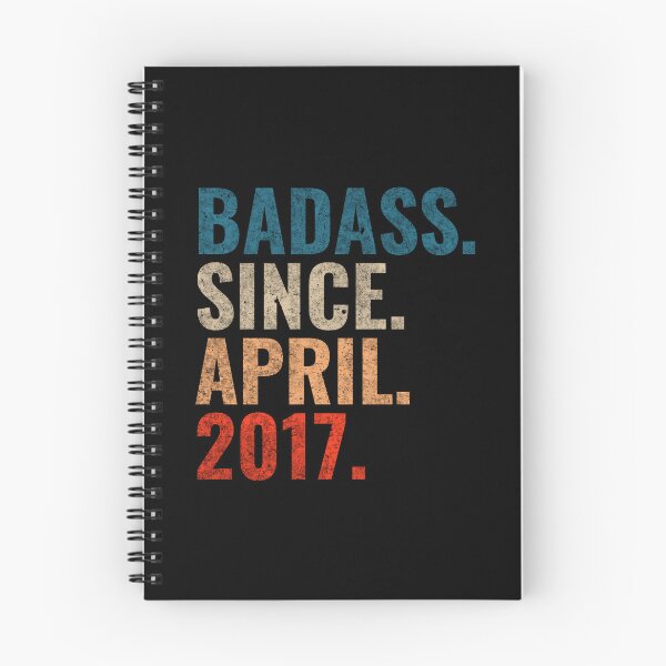 Item preview, Badass since April 2017 Vintage 2017 April birthday gift designed and sold by Teelogic.