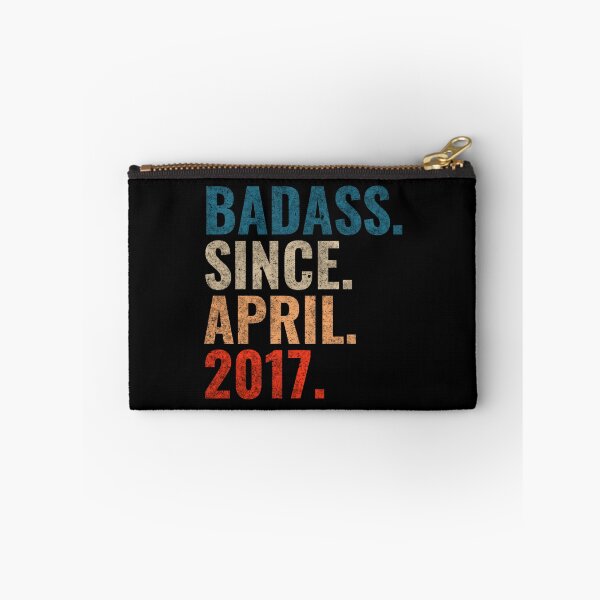 Item preview, Badass since April 2017 Vintage 2017 April birthday gift designed and sold by Teelogic.