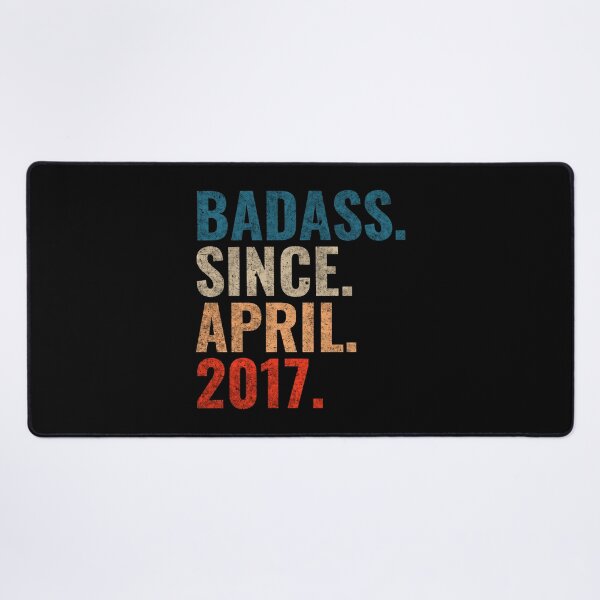 Item preview, Badass since April 2017 Vintage 2017 April birthday gift designed and sold by Teelogic.