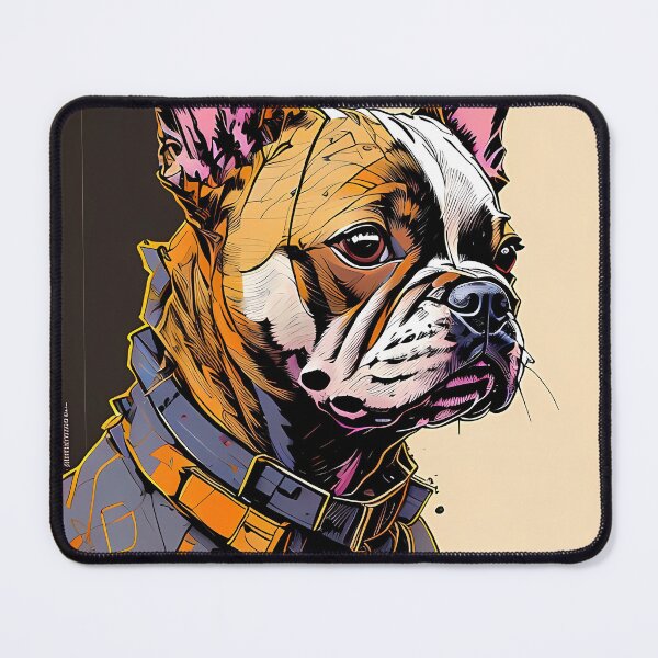 Item preview, French bulldog with an inkpunk style jacket designed and sold by MrBooch.