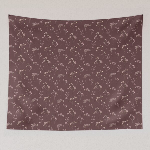 Item preview, Seamless floral pattern. Sakura branches on a brown background. designed and sold by UVI-CA.