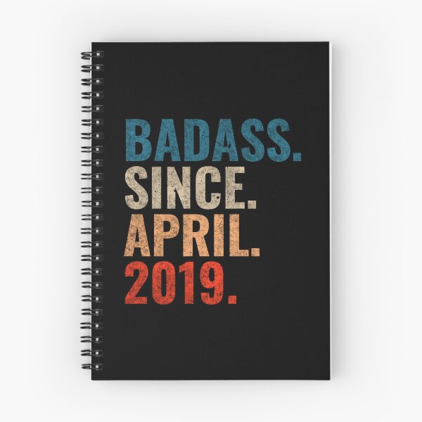 Item preview, Badass since April 2019 Vintage 2019 April birthday gift designed and sold by Teelogic.