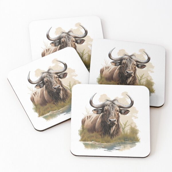 Item preview, African animals | Wildebeest | Water buffalo designed and sold by DerSenat.