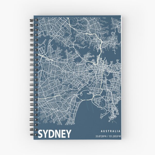 Item preview, Sydney Blueprint City Map designed and sold by Peek-Designs.