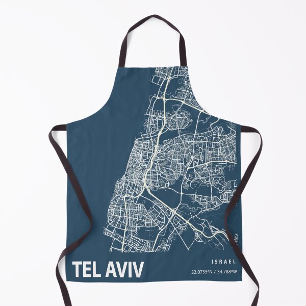 Item preview, Tel Aviv Blueprint City Map designed and sold by Peek-Designs.