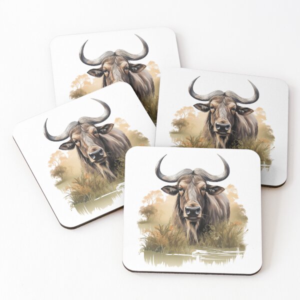 Item preview, African animals | Wildebeest | Water buffalo designed and sold by DerSenat.