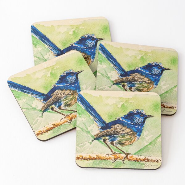 Item preview, Little blue fairy wren designed and sold by BrunoCarrocci.