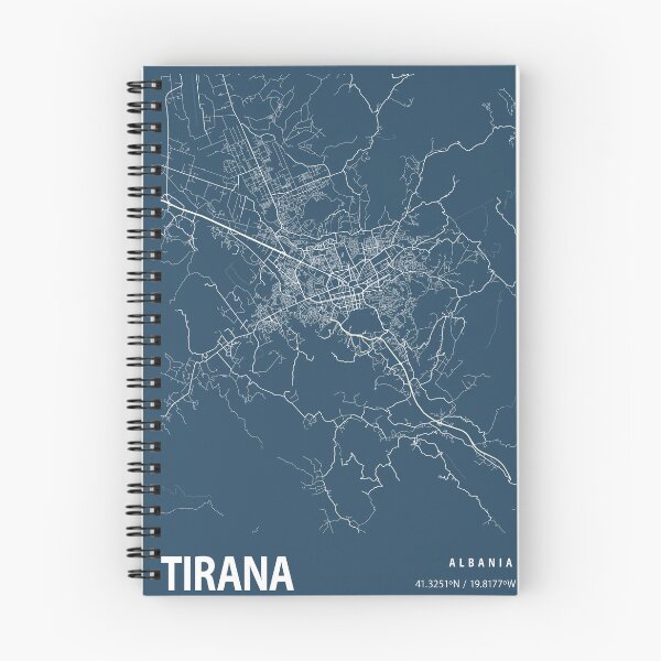 Item preview, Tirana Blueprint City Map designed and sold by Peek-Designs.