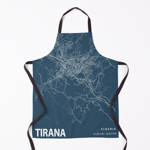 Item preview, Tirana Blueprint City Map designed and sold by Peek-Designs.