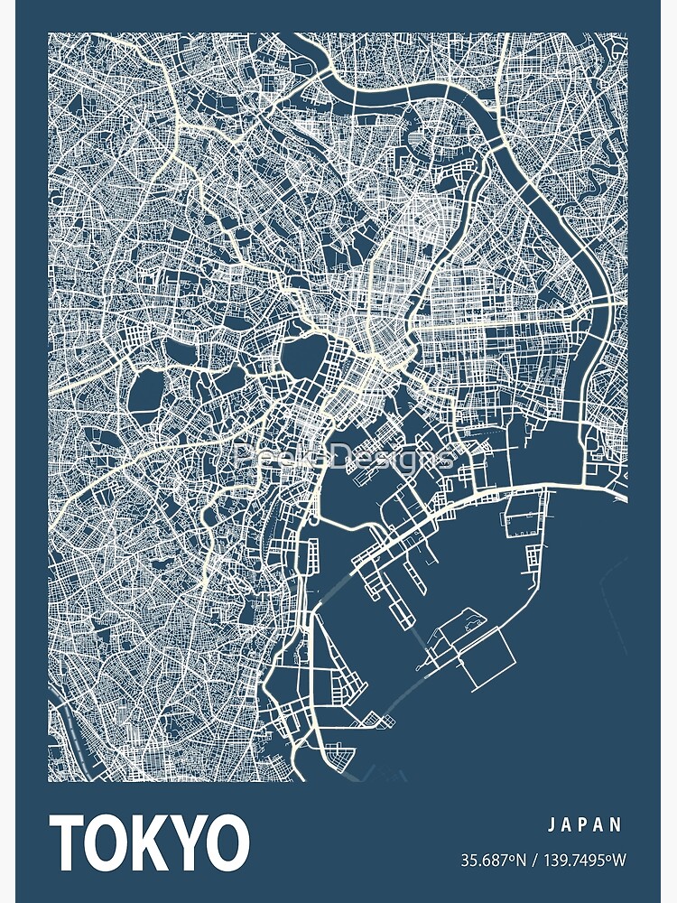 TOKYO 銭湯 MAP Editable City Map of Tokyo – Map Illustrators