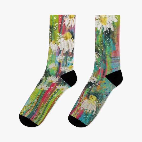 Item preview, Vibrant Daisy Daydreams: Abstract Boho Art designed and sold by FeralLaFemme.