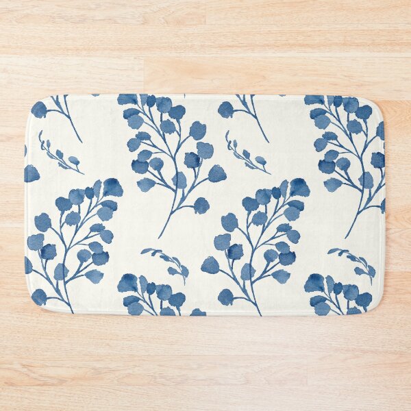 Item preview, Blue Maidenhair Ferns on Ivory designed and sold by JocelynBateson.