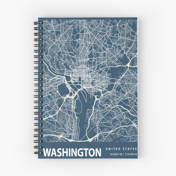 Item preview, Washington Blueprint City Map designed and sold by Peek-Designs.
