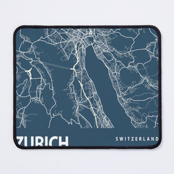 Item preview, Zurich Blueprint City Map designed and sold by Peek-Designs.