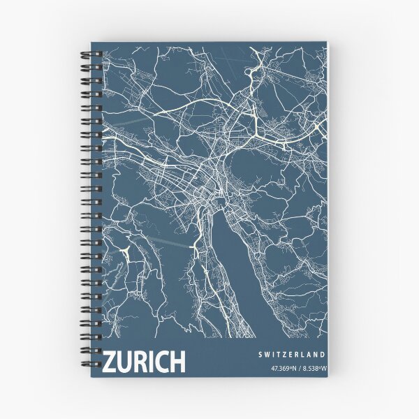Item preview, Zurich Blueprint City Map designed and sold by Peek-Designs.