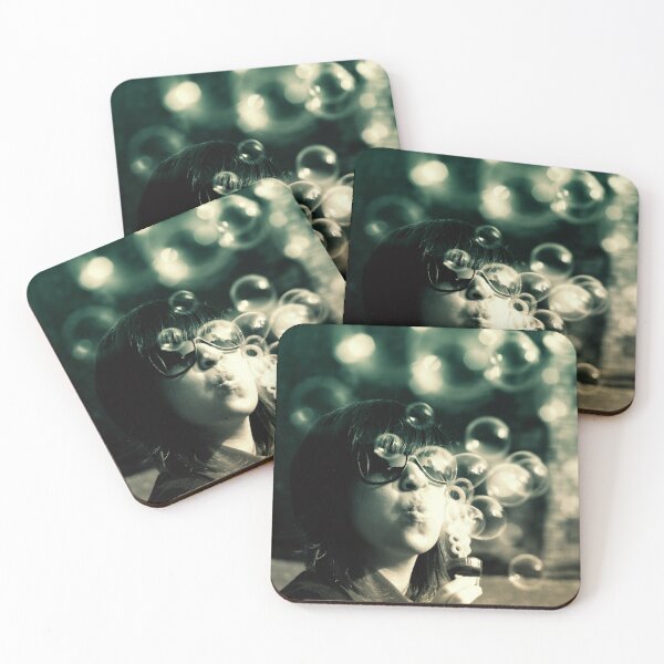 Item preview, Filtered photograph bubble blower portrait designed and sold by Carré Comme Orange.