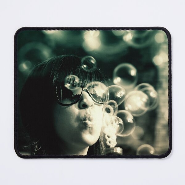 Item preview, Filtered photograph bubble blower portrait designed and sold by Carré Comme Orange.