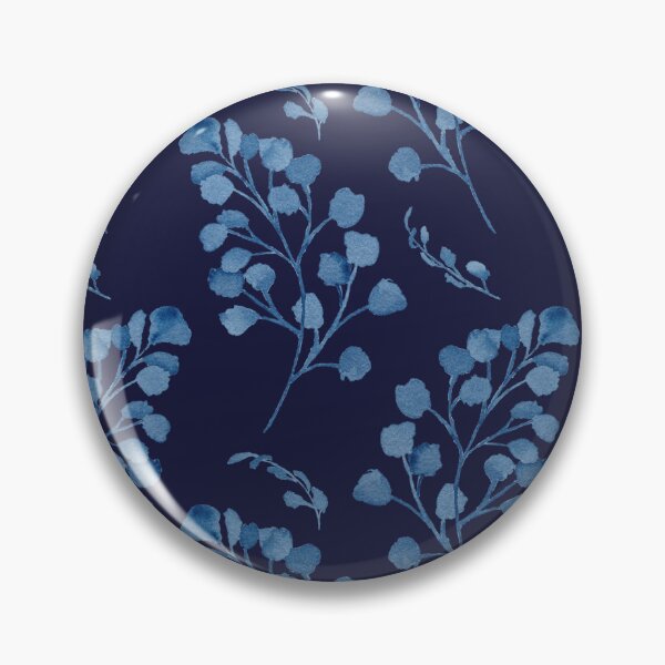 Item preview, Blue Maidenhair Ferns on Navy designed and sold by JocelynBateson.