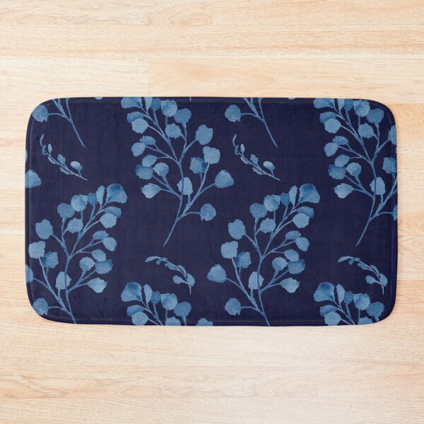 Item preview, Blue Maidenhair Ferns on Navy designed and sold by JocelynBateson.