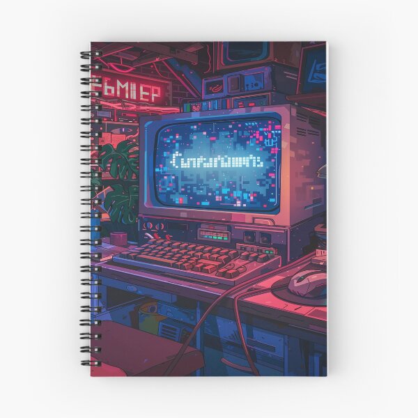 Item preview, Neon Nostalgia Retro Tech Workspace designed and sold by WaldoCrock6652.