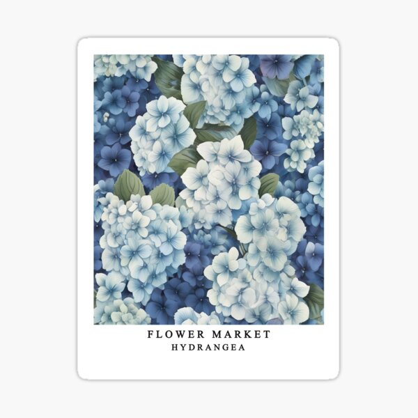 Item preview, Blue Hydrangea Flower Market designed and sold by Tamas Das.