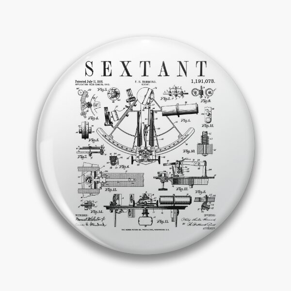 Item preview, Nautical Ship Sextant Sailing Boat Captain Vintage Patent designed and sold by GrandeDuc.
